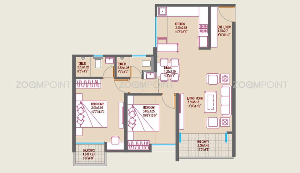 2 BHK Flat @ Ravet