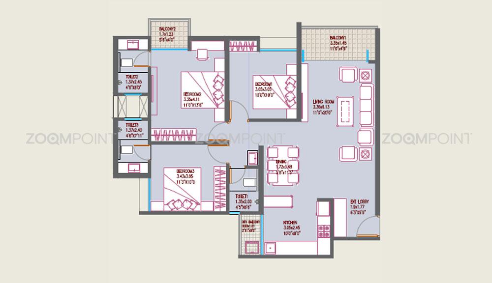 3 BHK Flat
